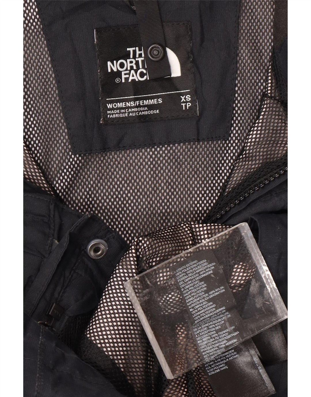 THE NORTH FACE Womens Dryvent Rain Jacket UK 6 XS Black Polyester Vintage The North Face and Second-Hand The North Face from Messina Hembry 