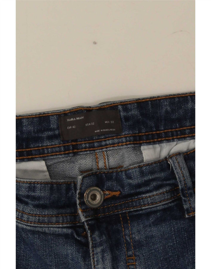 Zara Ανδρικό τζιν σορτς EU 42 Large W32 Blue