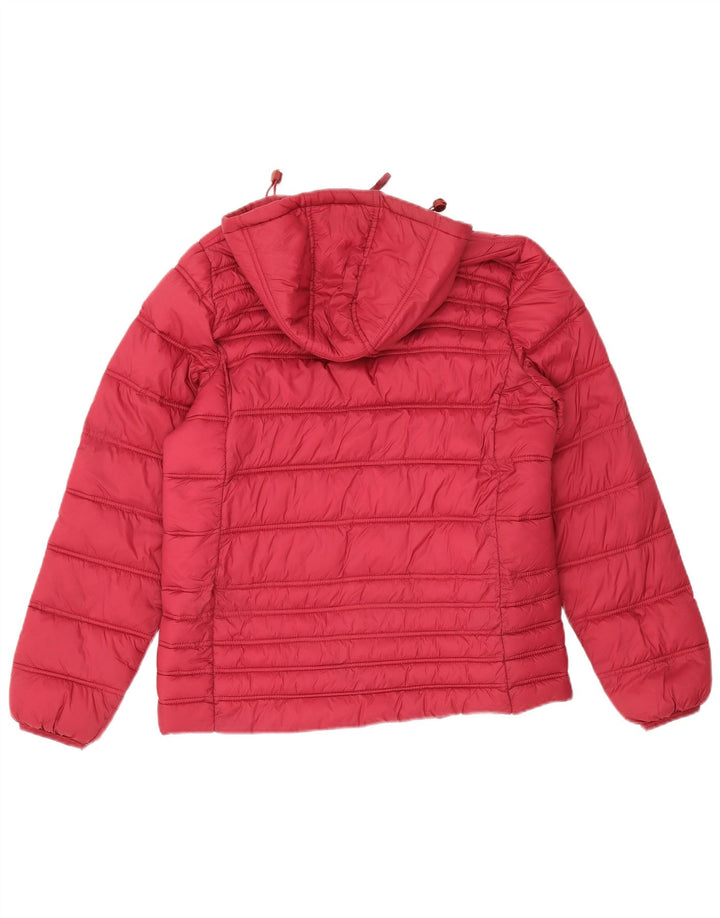 Crew Clothing Γυναικείο μπουφάν με κουκούλα UK 12 μεσαίο κόκκινο πολυαμίδιο
