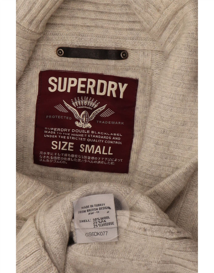 Γυναικεία ζακέτα SUPERDRY UK 10 Small Off White Wool