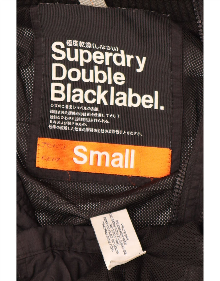 Superdry Ανδρικό γραφικό μπουφάν βροχής UK 36 Small Black Nylon