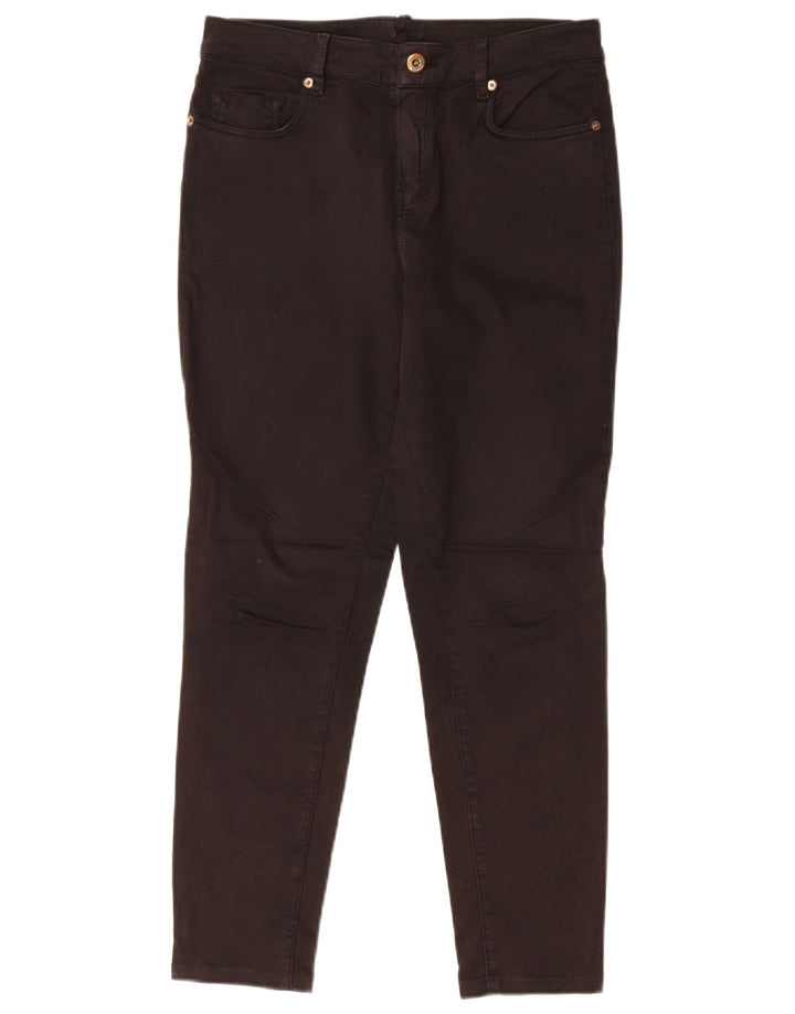 Massimo Dutti Γυναικεία Crop Skinny Jeans EU 40 Medium W30 L26 Black