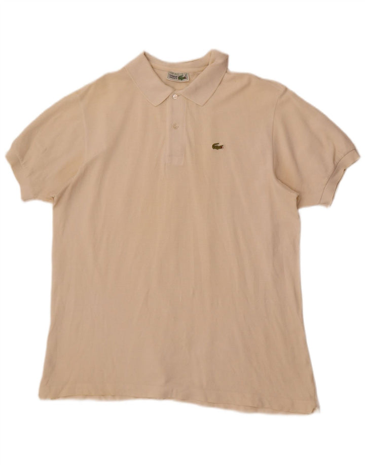 Ανδρικό πουκάμισο πόλο Lacoste 6 XL Λευκό βαμβακερό