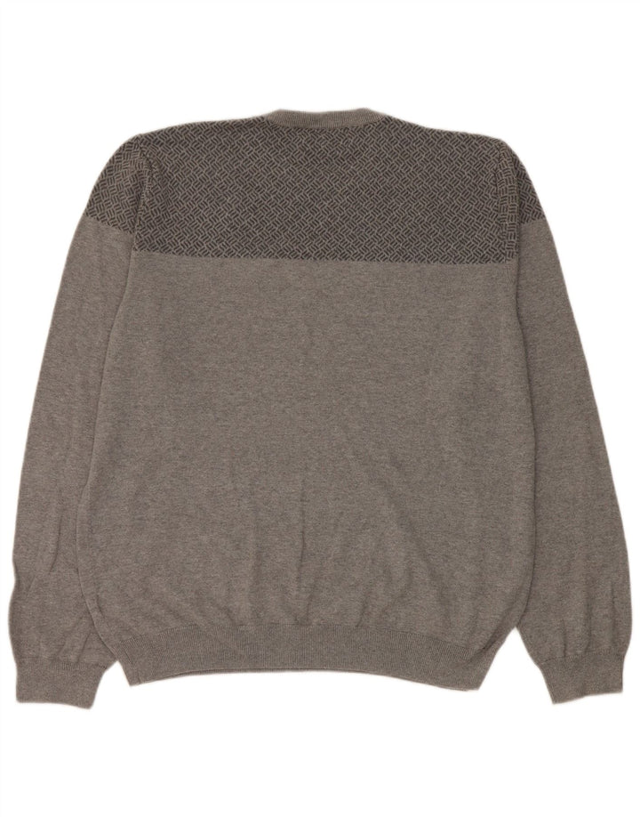 Ανδρικό πουλόβερ Marks & Spencer Tailored Fit Crew Neck Jumper XL Grey