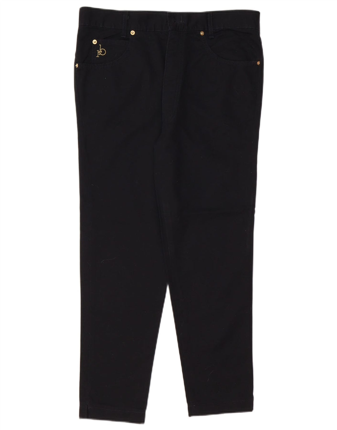 ROCCOBAROCCO Γυναικείο Slim Cropped Jeans IT 48 XL W34 L25 Μαύρο βαμβακερό