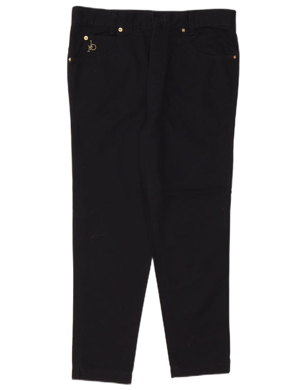 ROCCOBAROCCO Γυναικείο Slim Cropped Jeans IT 48 XL W34 L25 Μαύρο βαμβακερό