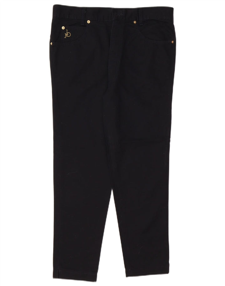 ROCCOBAROCCO Γυναικείο Slim Cropped Jeans IT 48 XL W34 L25 Μαύρο βαμβακερό