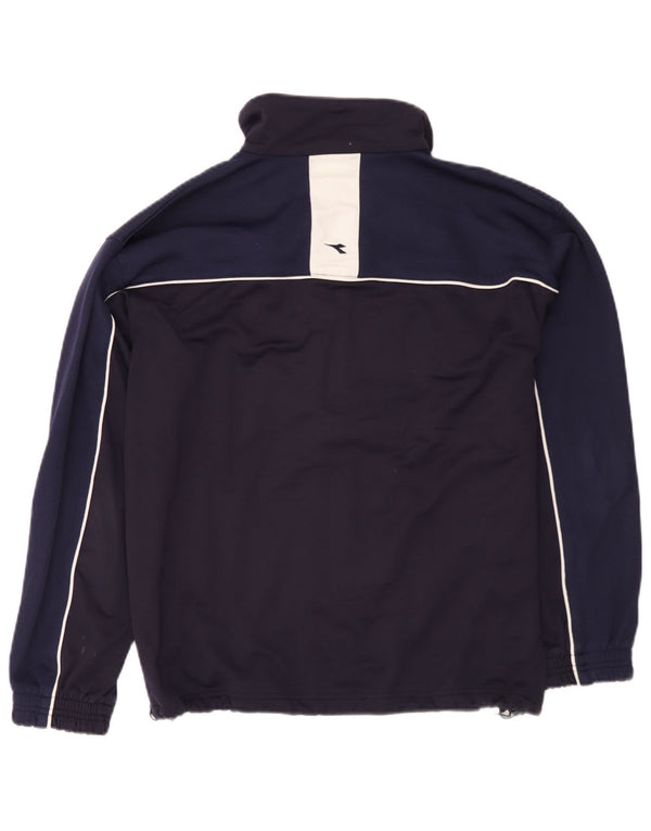 Ανδρική φόρμα Diadora Top Jacket UK 38 Medium Navy Blue Colourblock