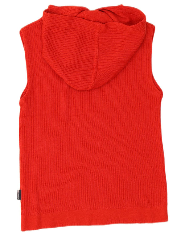 Superga Γυναικείο φανελάκι με κουκούλα Crop Tank Top UK 10 Small Red Wool