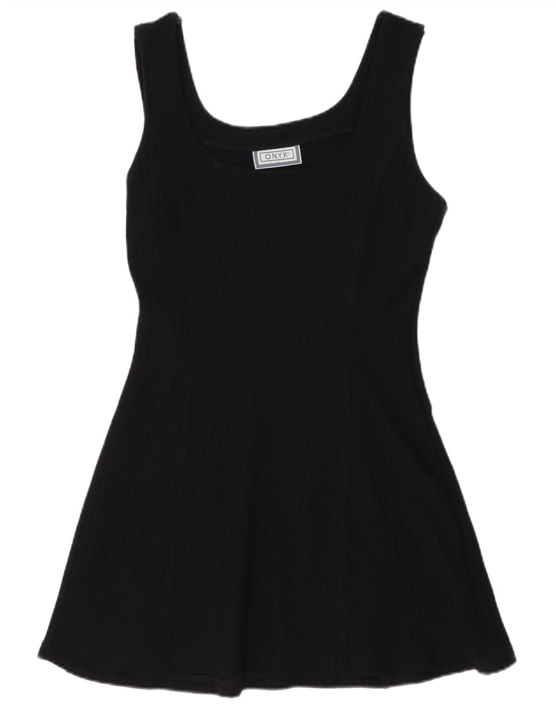 Onyx Γυναικείο Αμάνικο Φόρεμα A-Line UK 12 Medium Black Polyamide