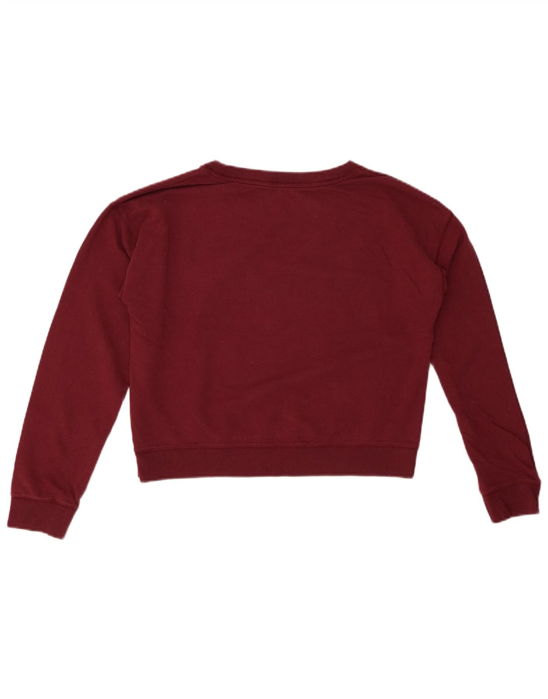 JACK WILLS Γυναικείο φούτερ μεγάλου μεγέθους Crop Jumper UK 8 Small Maroon