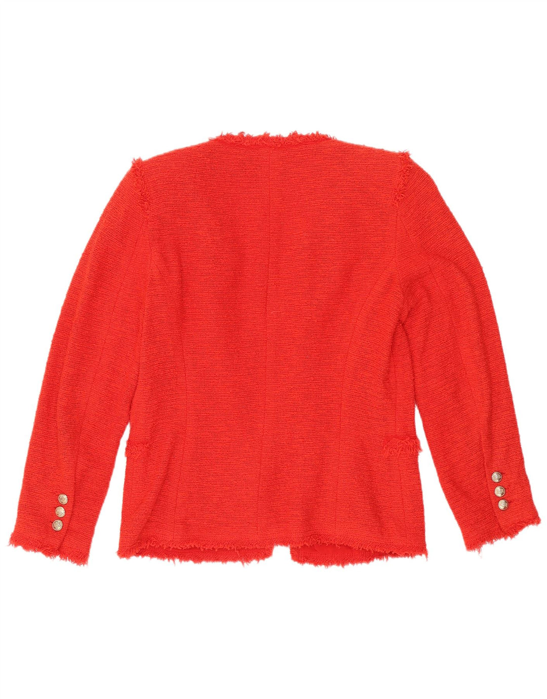 Zara Γυναικείο Open Blazer Jacket UK 10 Small Red