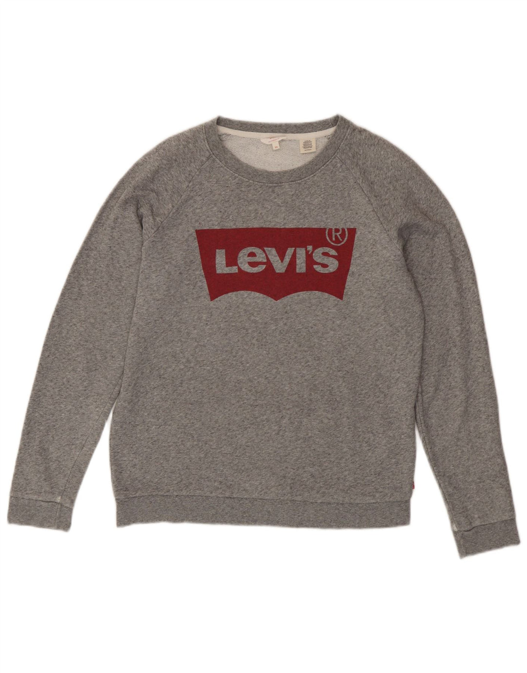 Γυναικείο γραφικό υπερμεγέθη φούτερ Levi's Jumper UK 6 XS Grey Flecked