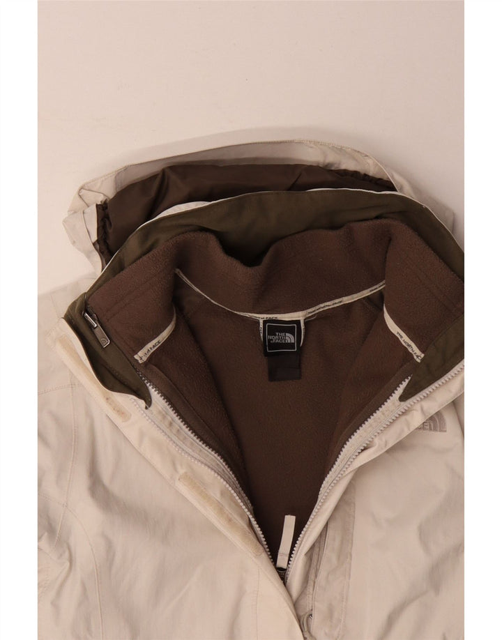 The North Face Γυναικείο Windbreaker Jacket UK 14 Medium Off White Polyester
