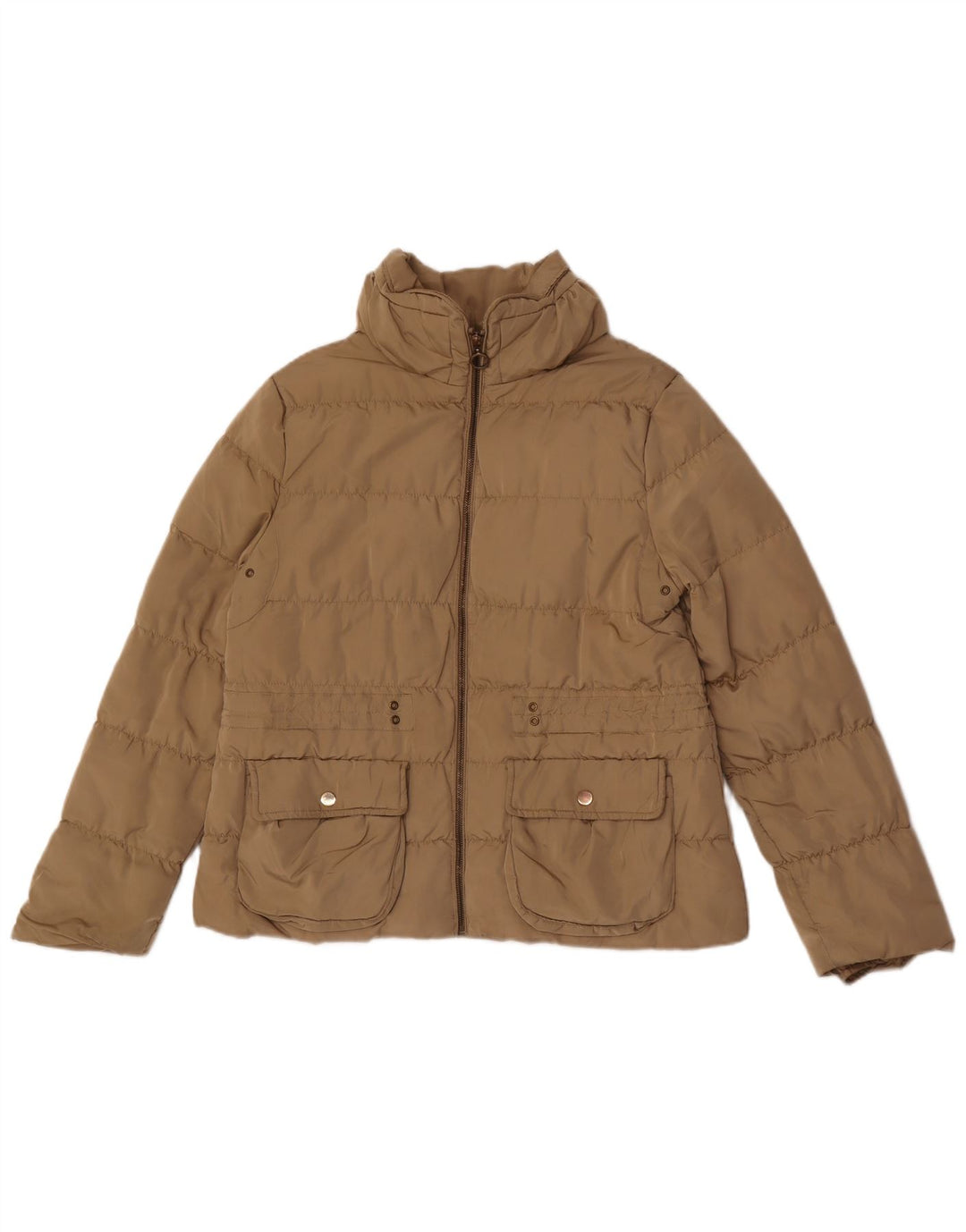 Zara Γυναικείο μπουφάν UK 18 XL Beige Polyester
