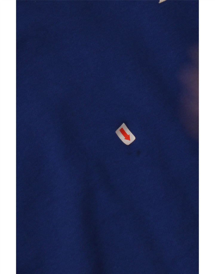 Ανδρικό γραφικό φούτερ KAPPA Jumper Small Blue Colourblock Βαμβακερό