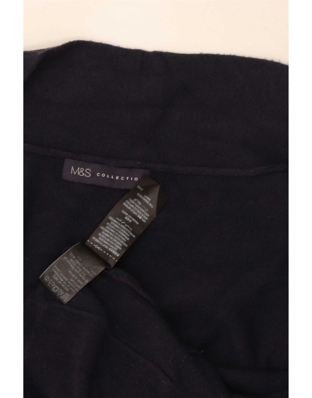 Marks & Spencer Γυναικείο πουλόβερ Longline Cardigan UK 12 Medium Navy Blue
