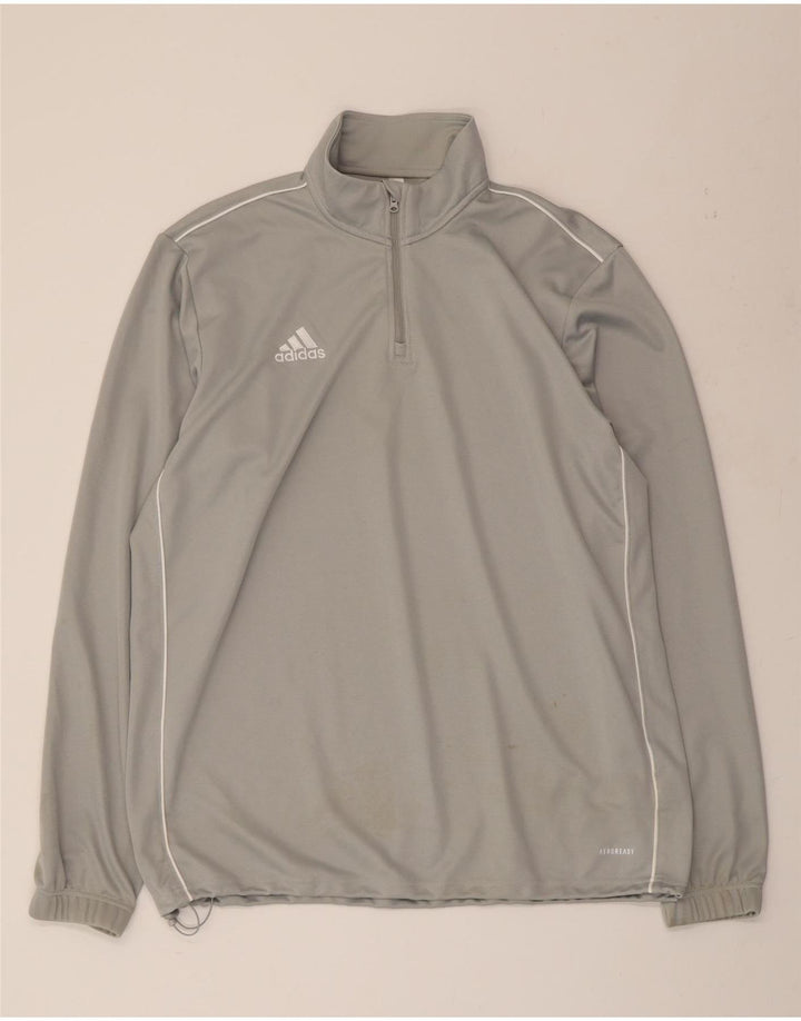 Ανδρική φόρμα πουλόβερ με φερμουάρ Aeroready ADIDAS Top XL Grey Polyester
