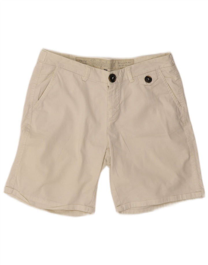 Refrigue Γυναικείο Σορτς Chino EU 40 Medium W30 Μπεζ βαμβακερό