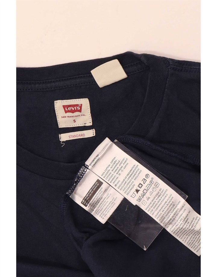 Ανδρικό τοπ Levi's Standard Fit Μακρυμάνικο Μικρό Navy Blue βαμβακερό