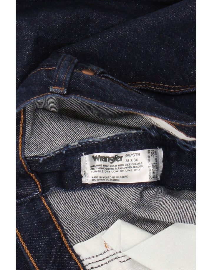 Ανδρικό τζιν Wrangler ίσιο W38 L34 Navy Blue Cotton