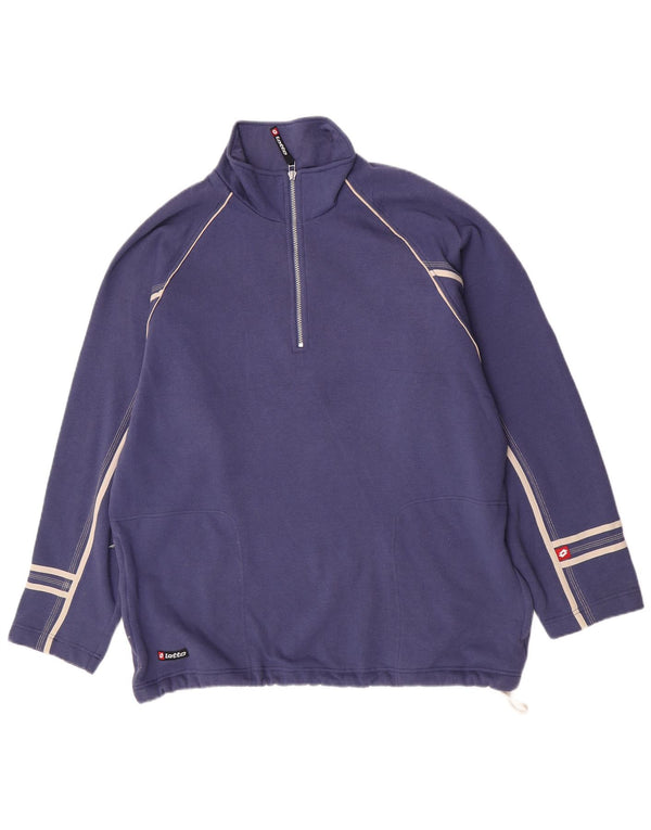 Ανδρικό φούτερ Lotto με φερμουάρ Jumper UK 42/44 XL Μπλε βαμβακερό