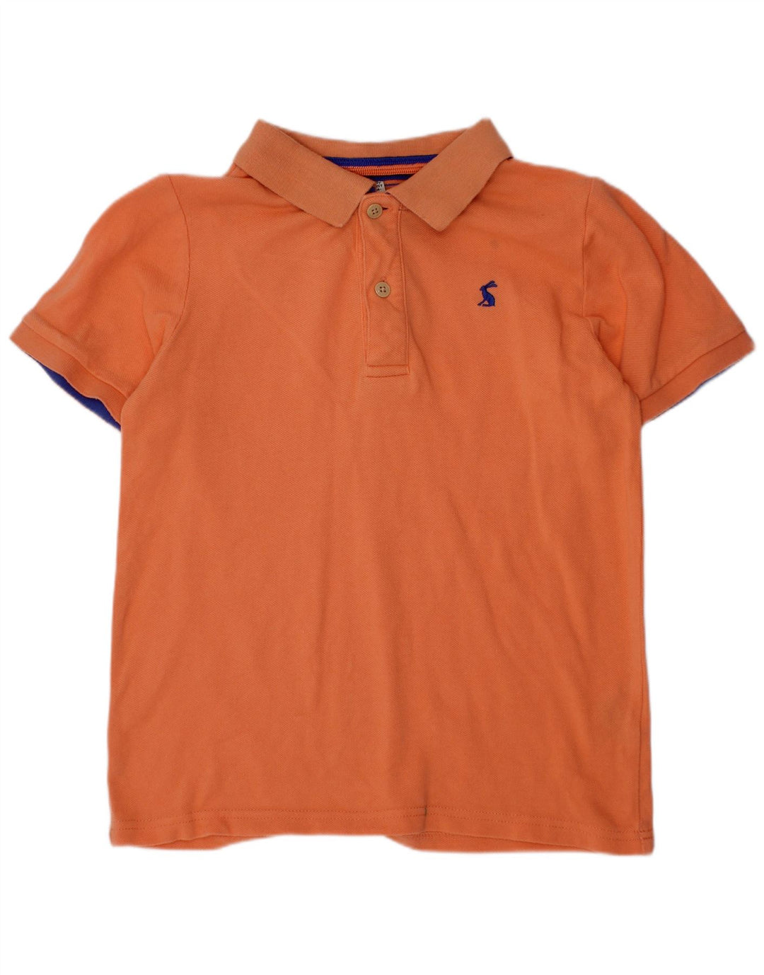 JOULES Boys Polo Shirt 9-10 Years Orange Cotton