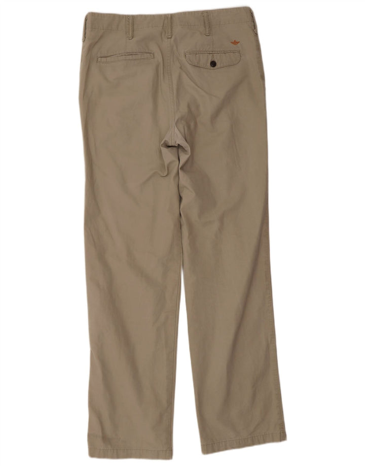 DOCKERS Ανδρικό ίσιο παντελόνι Chino W32 L34 Beige Cotton Classic