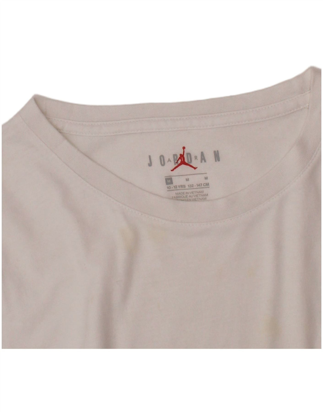 JORDAN Boys Graphic T-shirt Top 10-11 Years Medium White