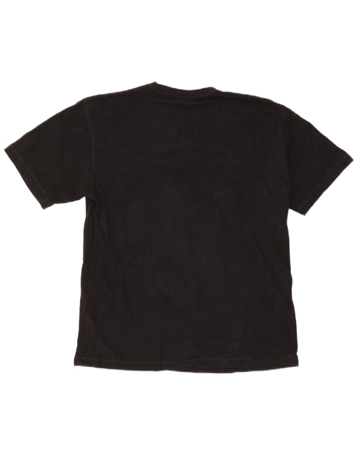 Ανδρικό γραφικό T-Shirt Fila Top μεγάλο μαύρο βαμβακερό