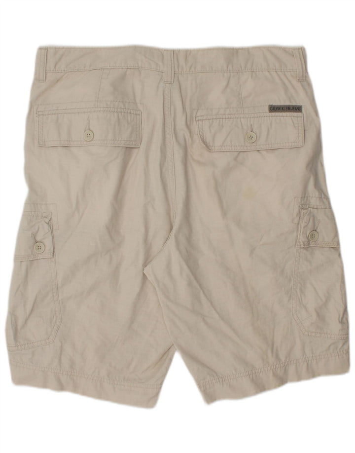 Ανδρικό σορτς Cargo Calvin Klein W34 Μεγάλο μπεζ βαμβακερό