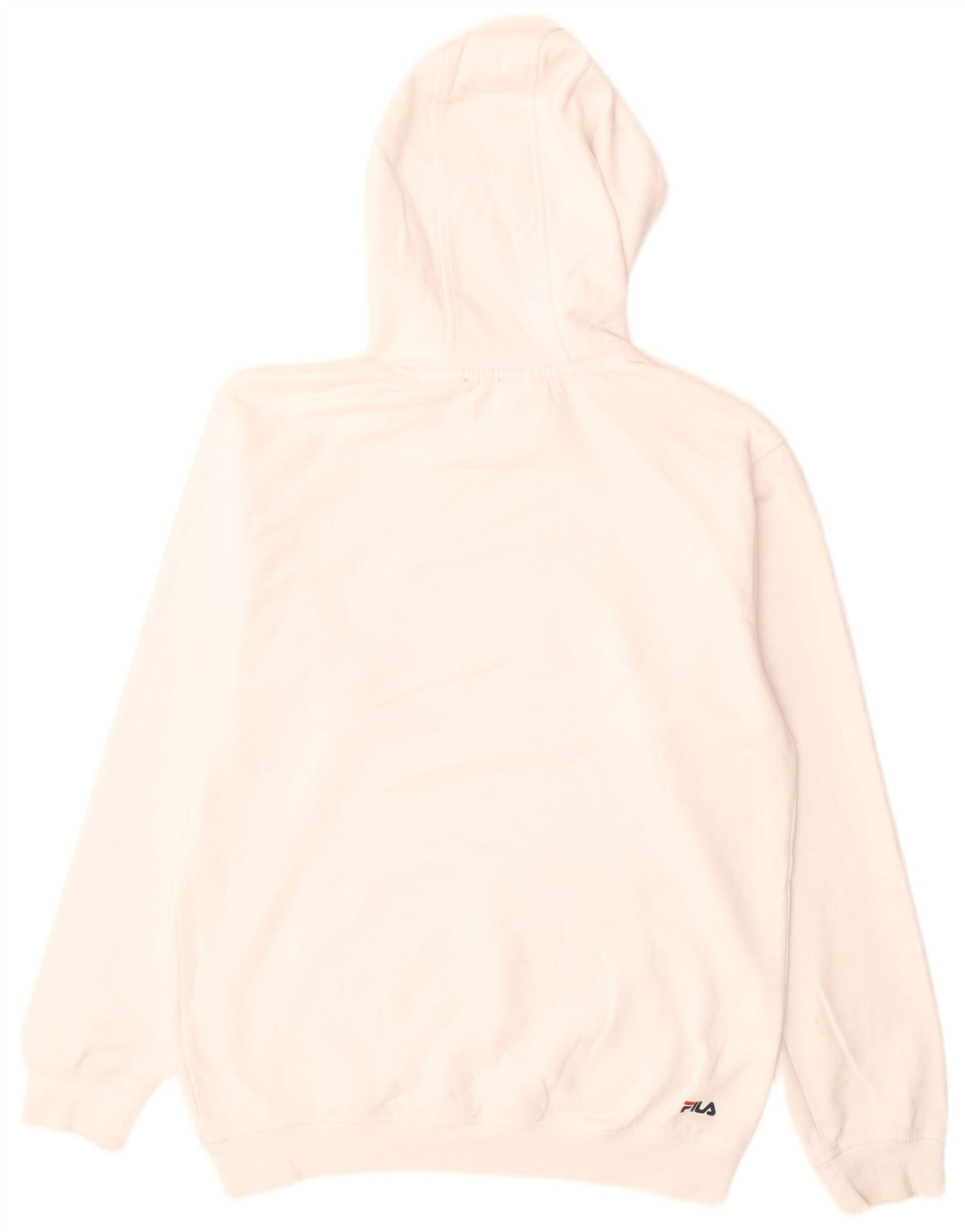 Ανδρικό γραφικό κουκούλα Fila, μεσαίο λευκό