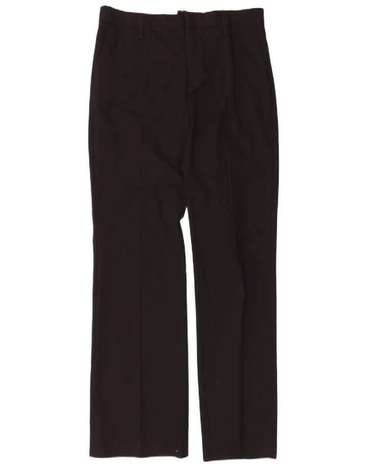 Zara Γυναικείο ίσιο παντελόνι Chino EU 40 Medium W30 L34 Μαύρο Πολυεστέρας