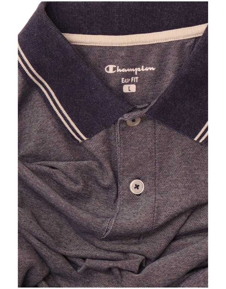 CHAMPION Ανδρικό πουκάμισο Polo Easy Fit Large Navy Blue