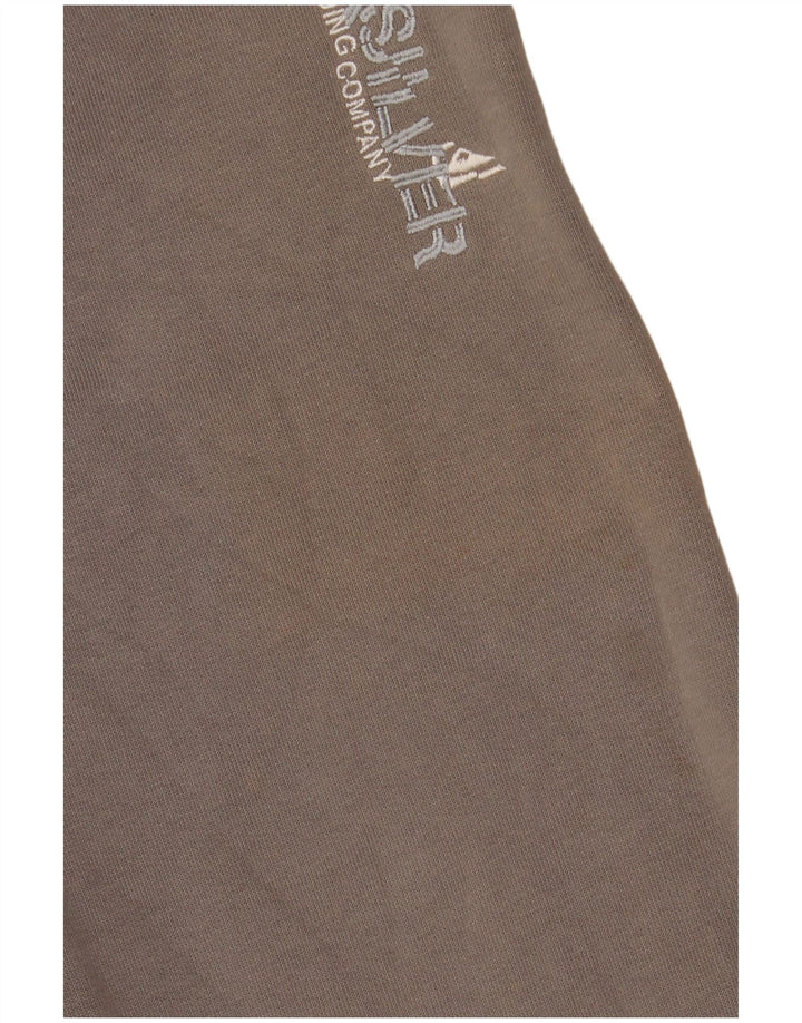 Γυναικείο πουλόβερ με κουκούλα με φερμουάρ QUIKSILVER UK 14 μεγάλο βαμβακερό γκρι