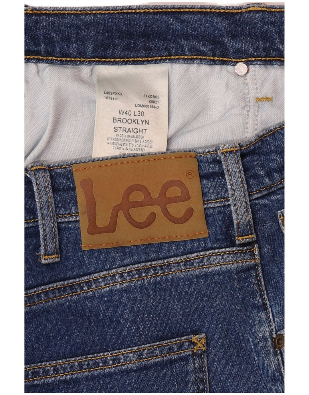 LEE Ανδρικό τζιν Brooklyn Straight W40 L30 Blue Cotton