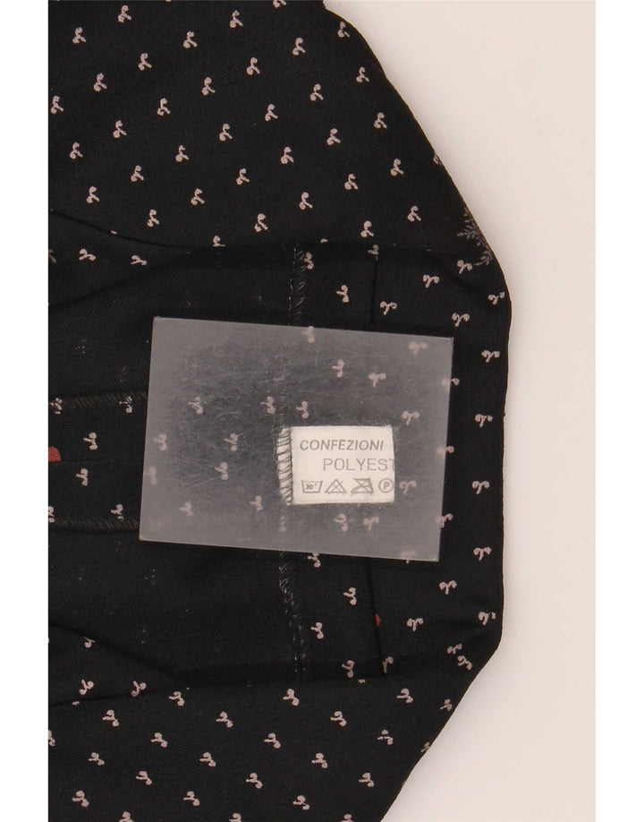 Romy Γυναικείο μπουφάν blazer UK 14 μεγάλο μαύρο φλοράλ πολυεστέρας