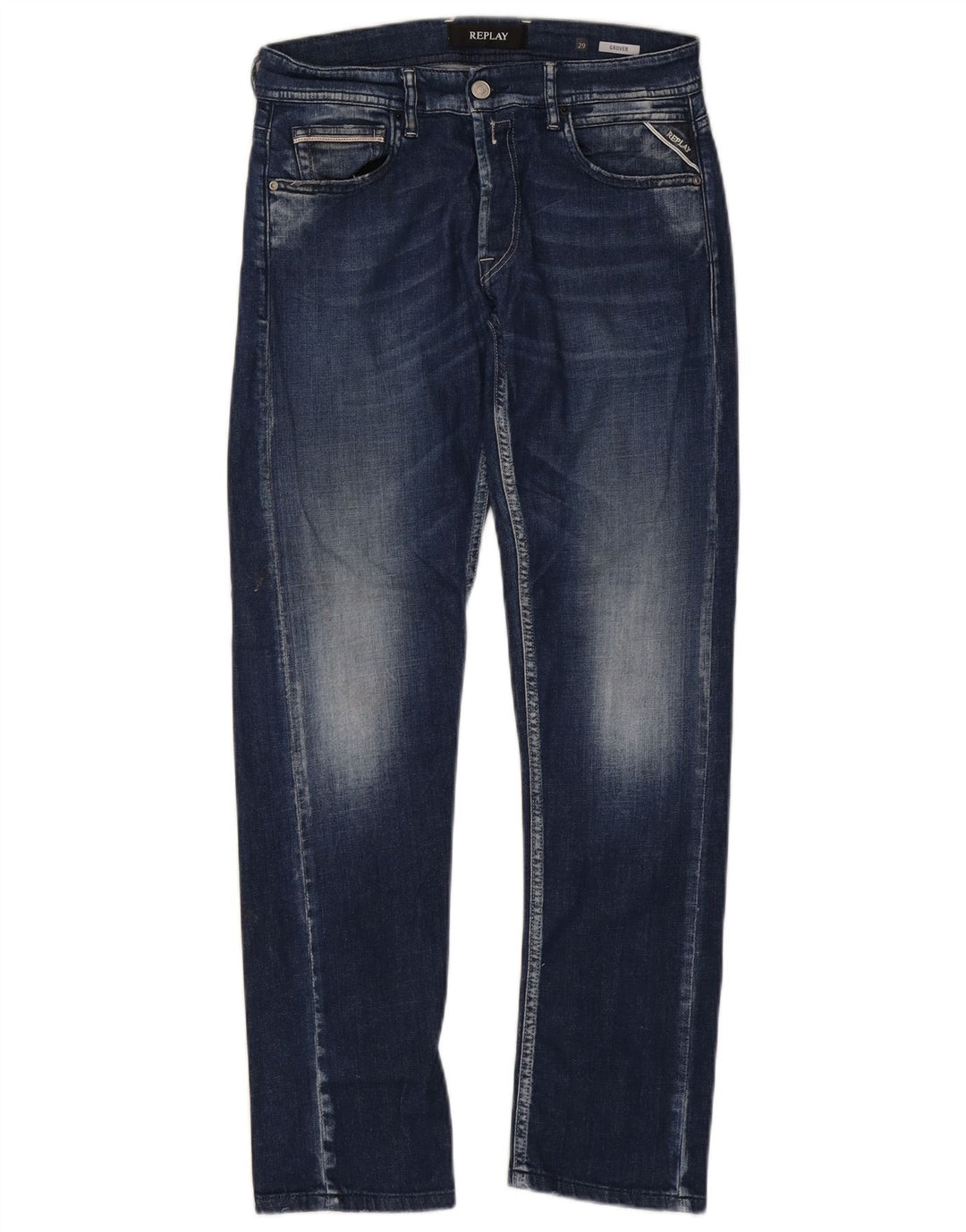 REPLAY Γυναικείο Grover Straight Jeans W29 L30 Navy Blue Cotton