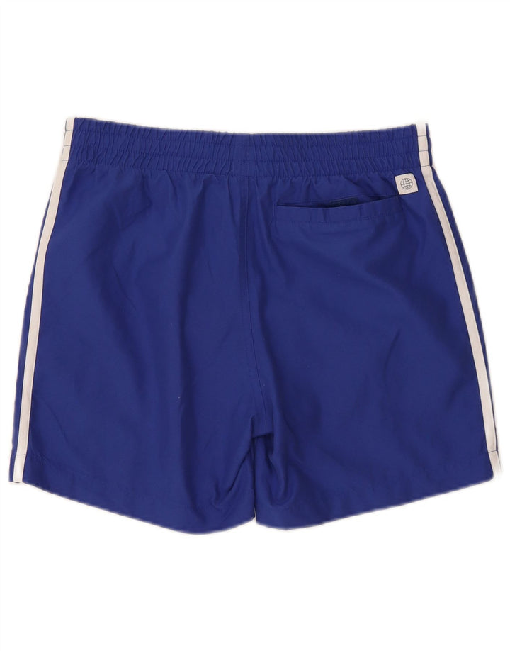 ADIDAS Boys Sport Shorts 15-16 Years  Blue Polyester
