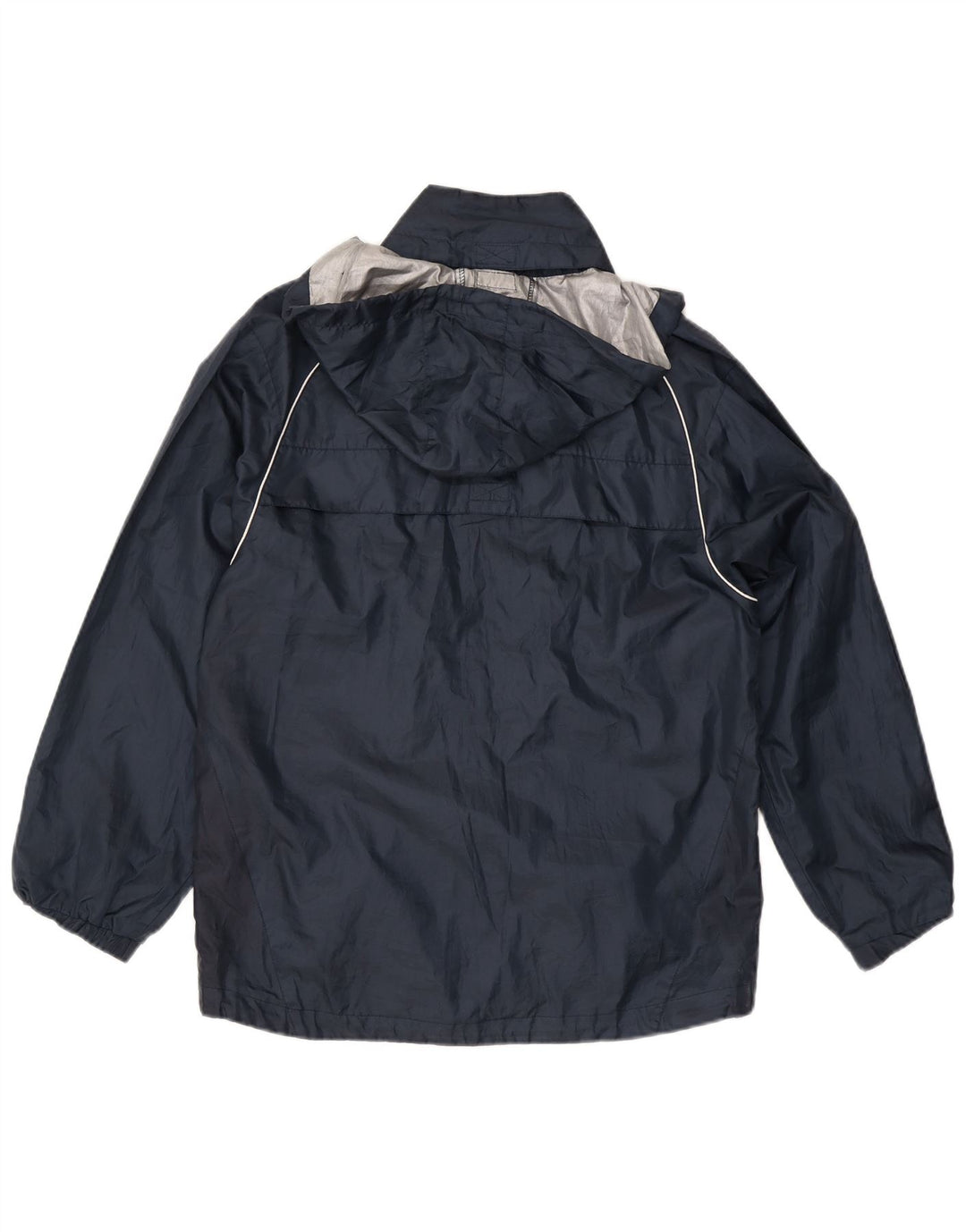 Ανδρικό μπουφάν βροχής με κουκούλα Umbro UK 36 Small Navy Blue Polyester