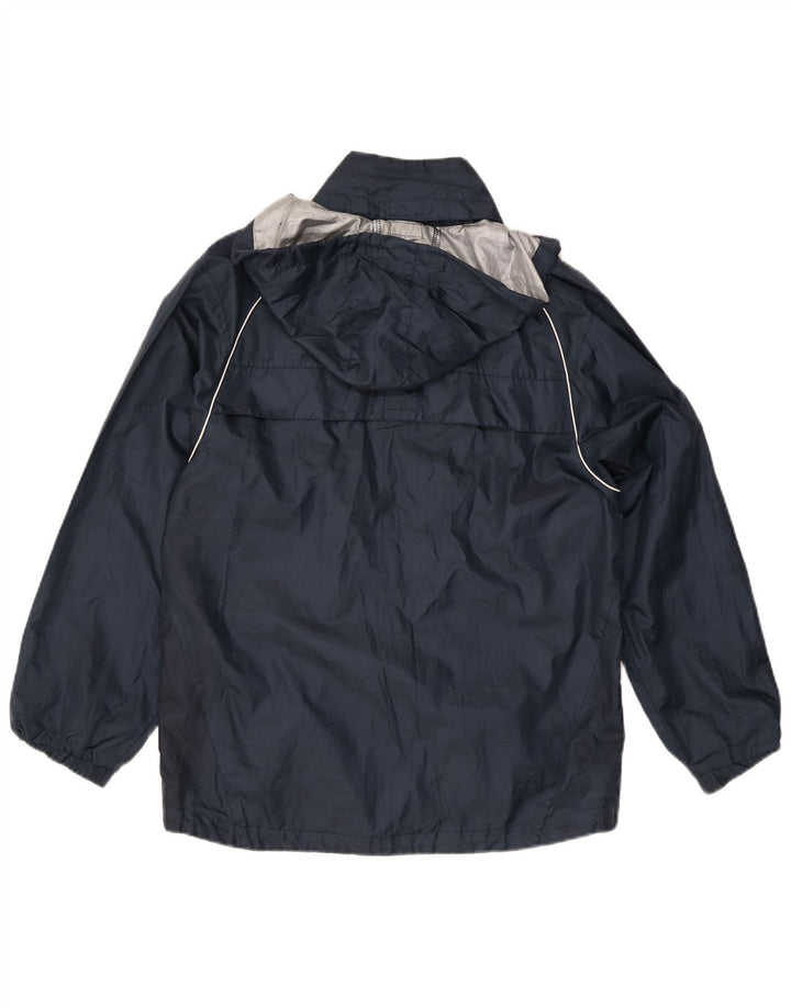 Ανδρικό μπουφάν βροχής με κουκούλα Umbro UK 36 Small Navy Blue Polyester