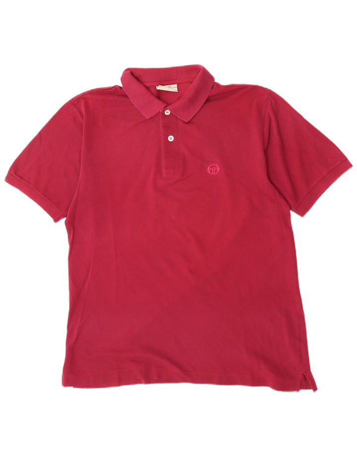 Sergio Tacchini Ανδρικό Πόλο Μπλουζάκι IT 48 Medium Maroon