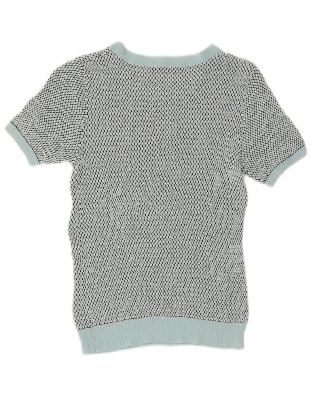 Zara Γυναικείο πουλόβερ με λαιμόκοψη Crop Crop UK 12 Medium Green Spotted