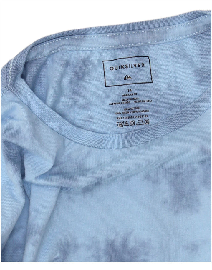 Quiksilver Boys κανονική φόρμα πουλόβερ φόρμα 13-14 ετών Blue Tie Dye