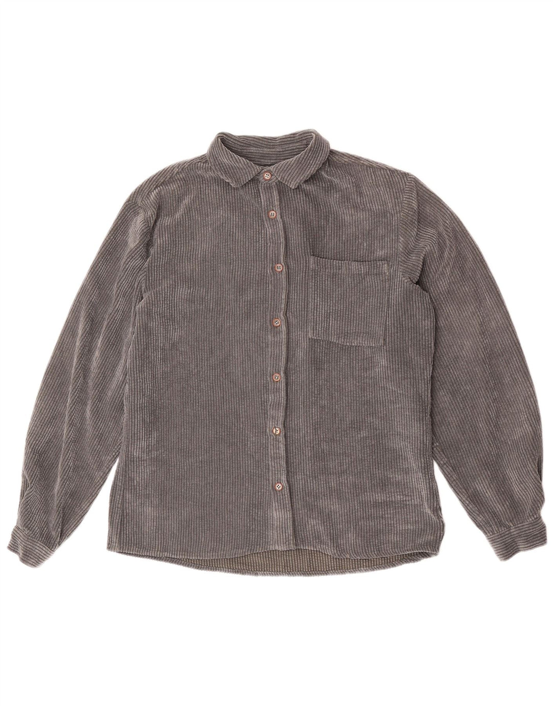 Ανδρικό κοτλέ πουκάμισο ZARA Relaxed Fit Medium Grey