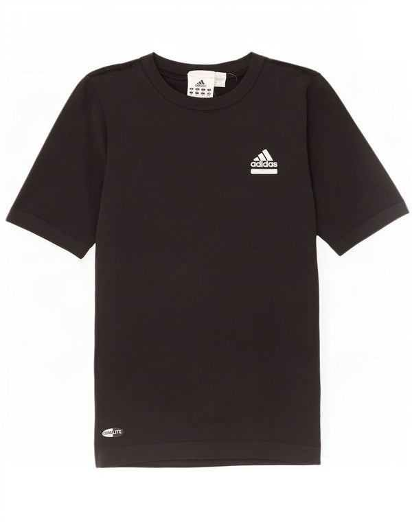 Adidas Γυναικείο T-Shirt Climalite Top UK 12 Medium Black Polyamide