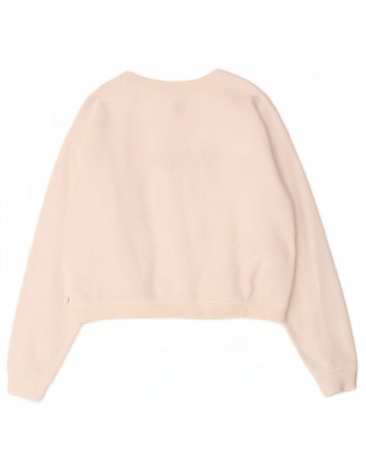 Roxy γυναικεία υπερμεγέθη Crop γραφική φούτερ Jumper UK 10 Small White