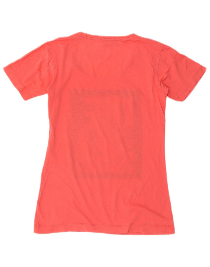 Γυναικείο T-Shirt Diesel Graphic Top UK 12 Medium Orange
