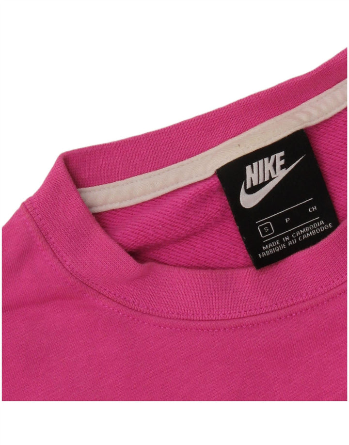 Γυναικείο φούτερ Nike Crop Jumper UK 10 Small Pink Colourblock