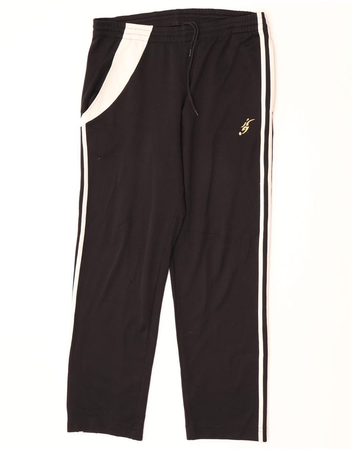 Ανδρικά γραφικά αθλητικά παντελόνια Adidas Medium Black Colourblock